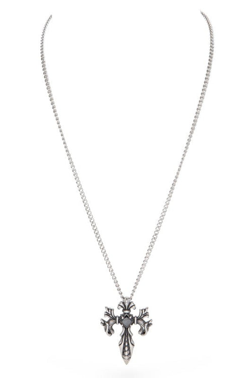 Unisex Gothic Cross Pendant Necklace