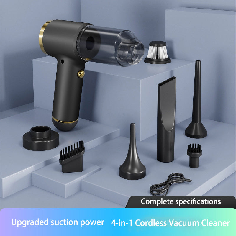 Vacuum Cleaner And Air Duster For Cars, Homes, Offices And Pets, High-power, Multi-nozzle Handheld Car Vacuum Cleaner.