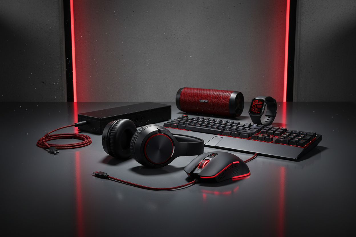 Black and red products image